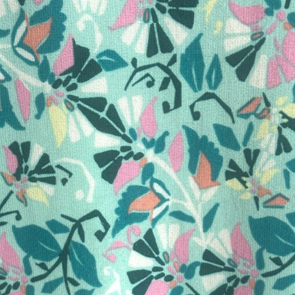 BCBGMAXAZRIA Avila Aqua Combo Floral Tunic Dress XS - Picture 3 of 5